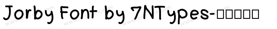 Jorby Font by 7NTypes字体转换